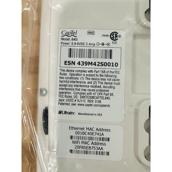 Ultratec Captel 840i Hearing Impaired Touch Caption Telephone New In Box - Picture 12 of 14